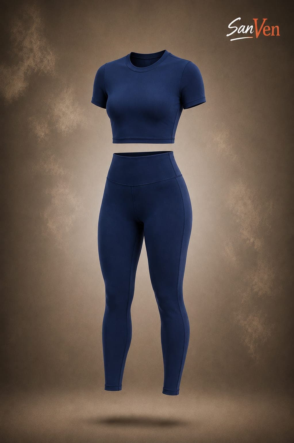 Midnight Blue - Gym Top & Leggings